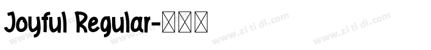Joyful Regular字体转换